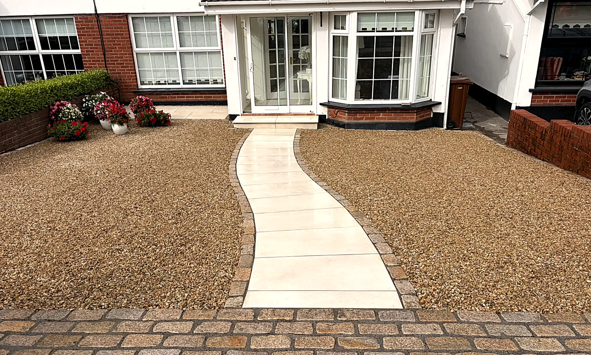 Gravel Driveway, Porcelain Path & Step, Rathfarnham