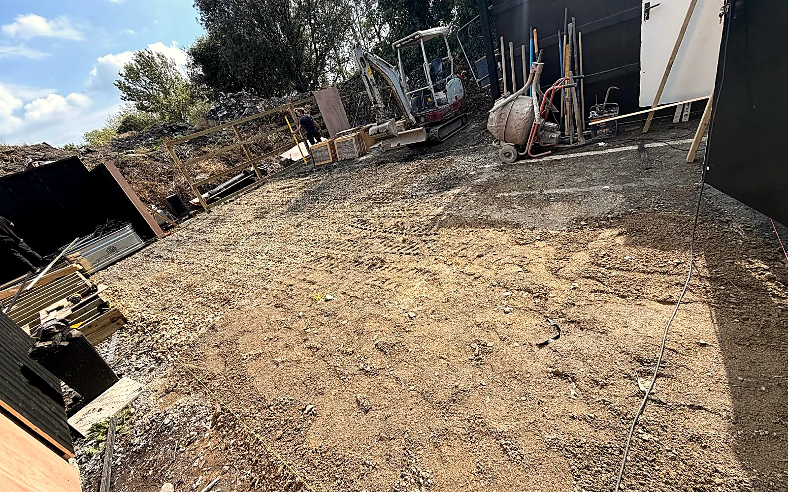 Commercial Porcelain Patio, Sandymount - before