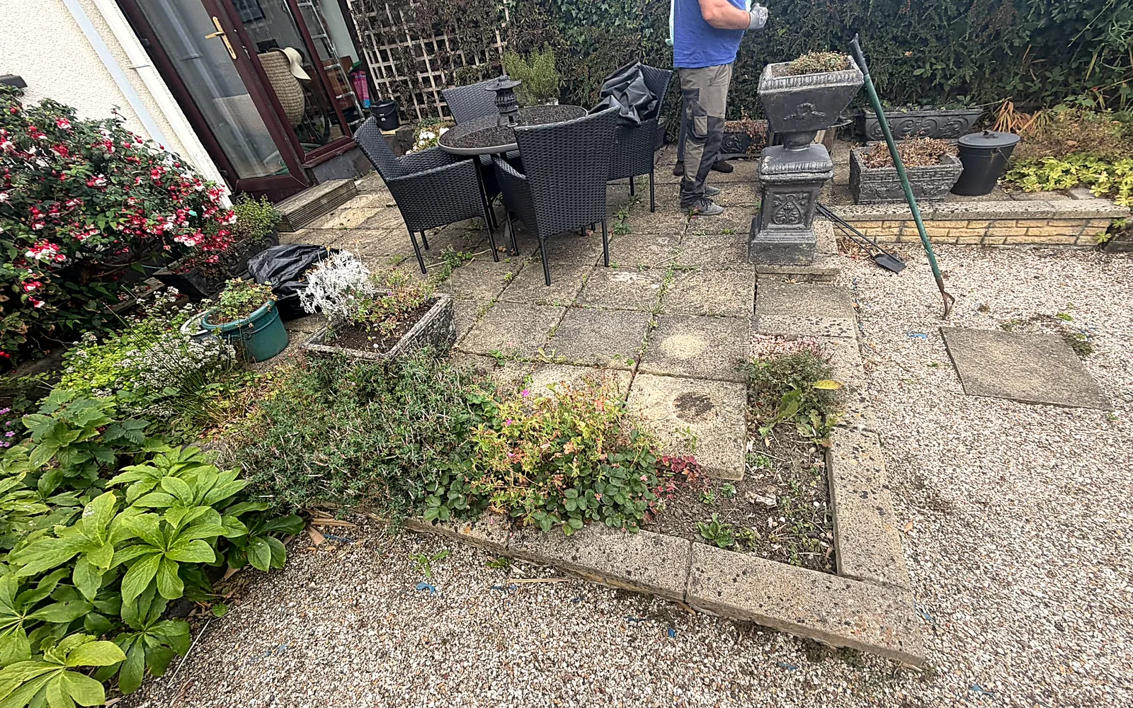 Porcelain Patio & Garden, Stillorgan - before