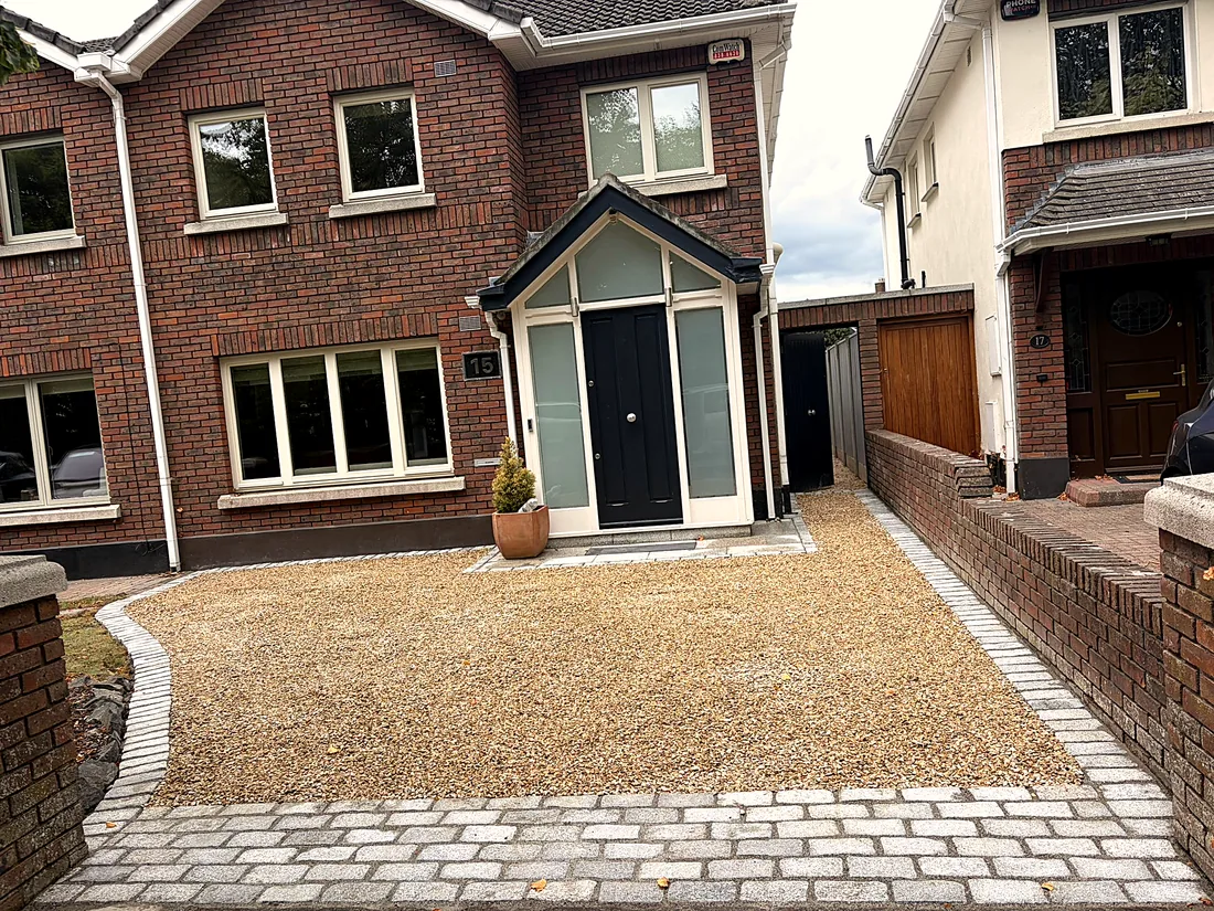Gravel Driveway & Cobble Apron, Terenure