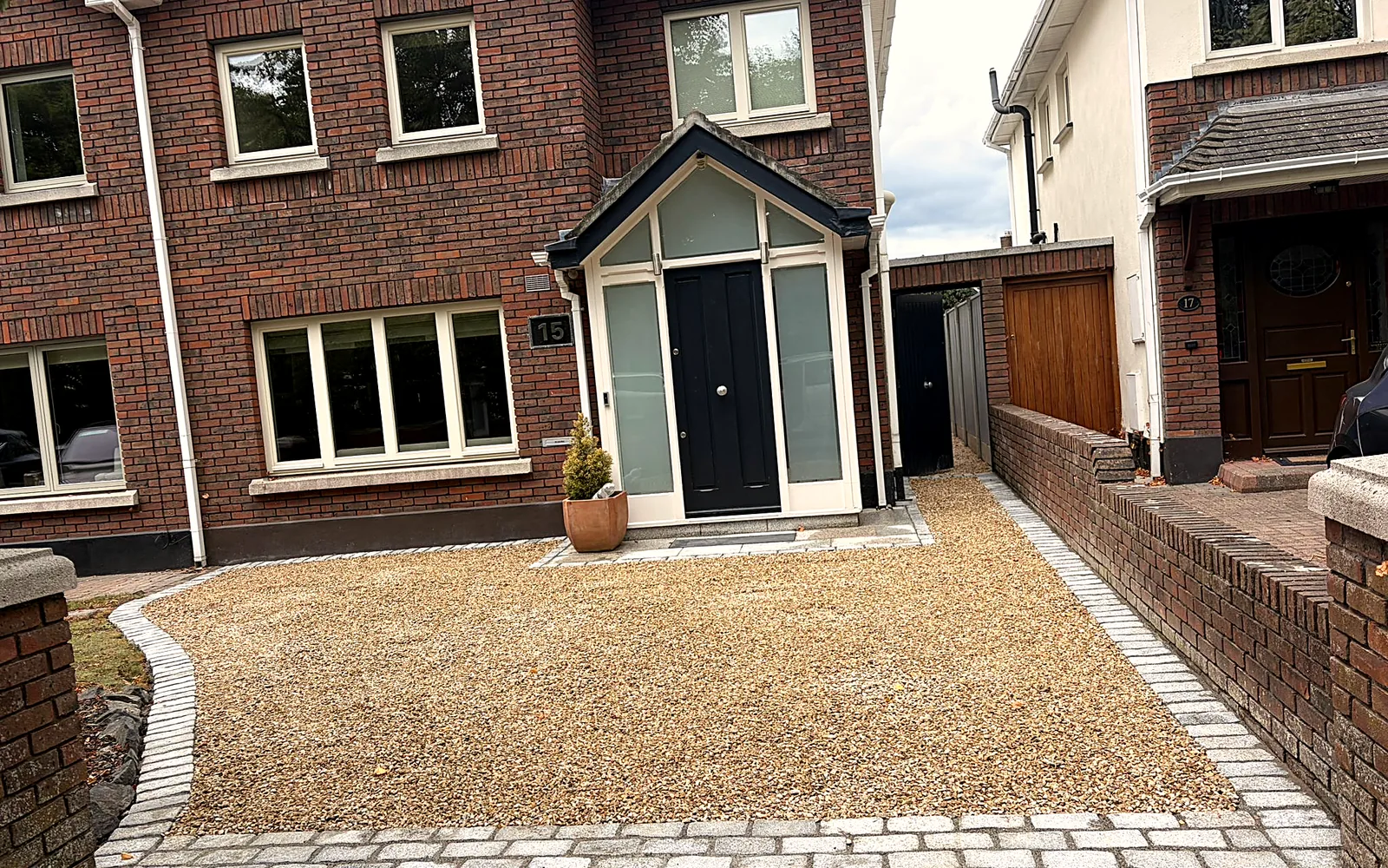 Gravel Driveway & Cobble Apron, Terenure - after
