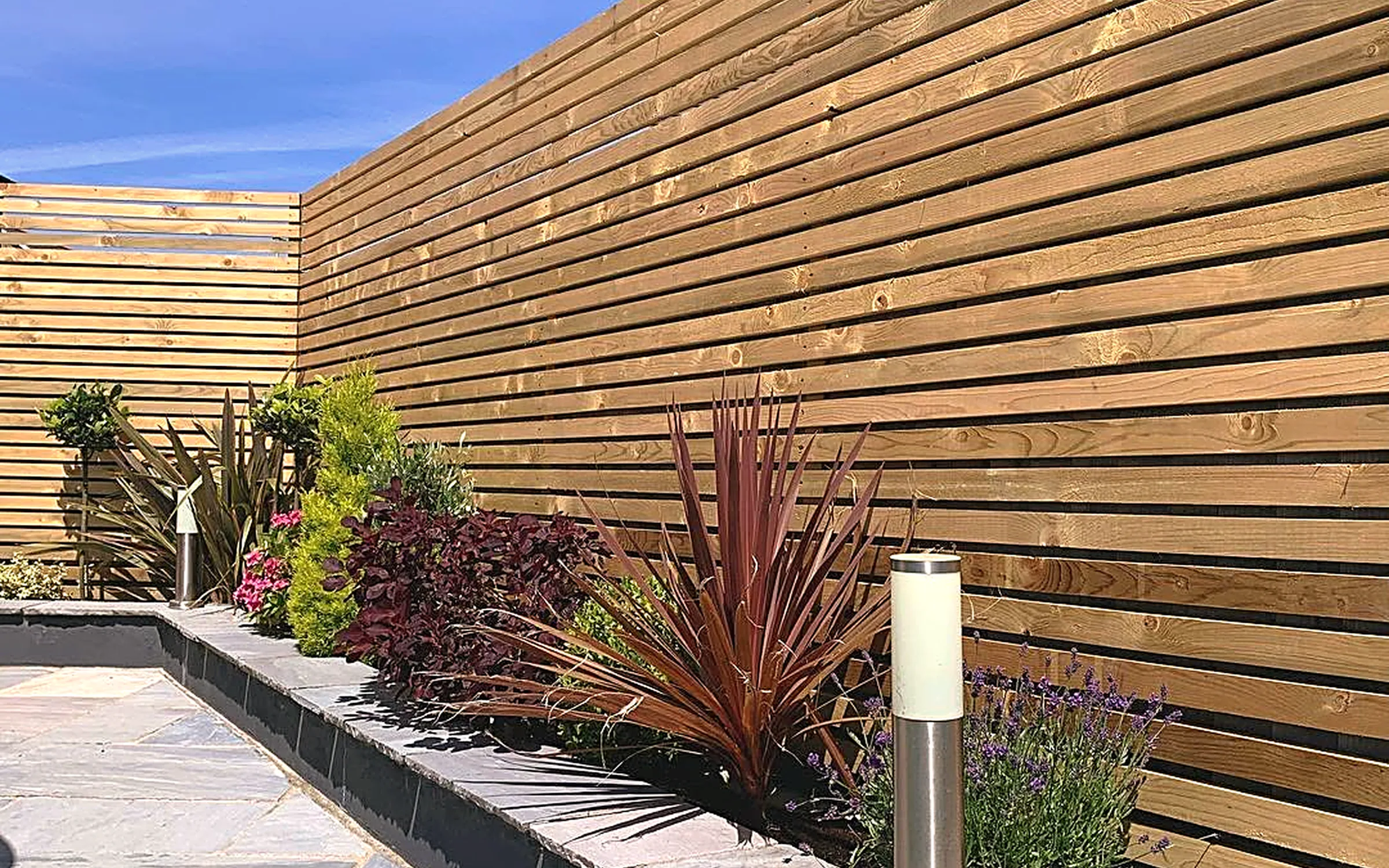Timber fencing and slatted screening, South Dublin