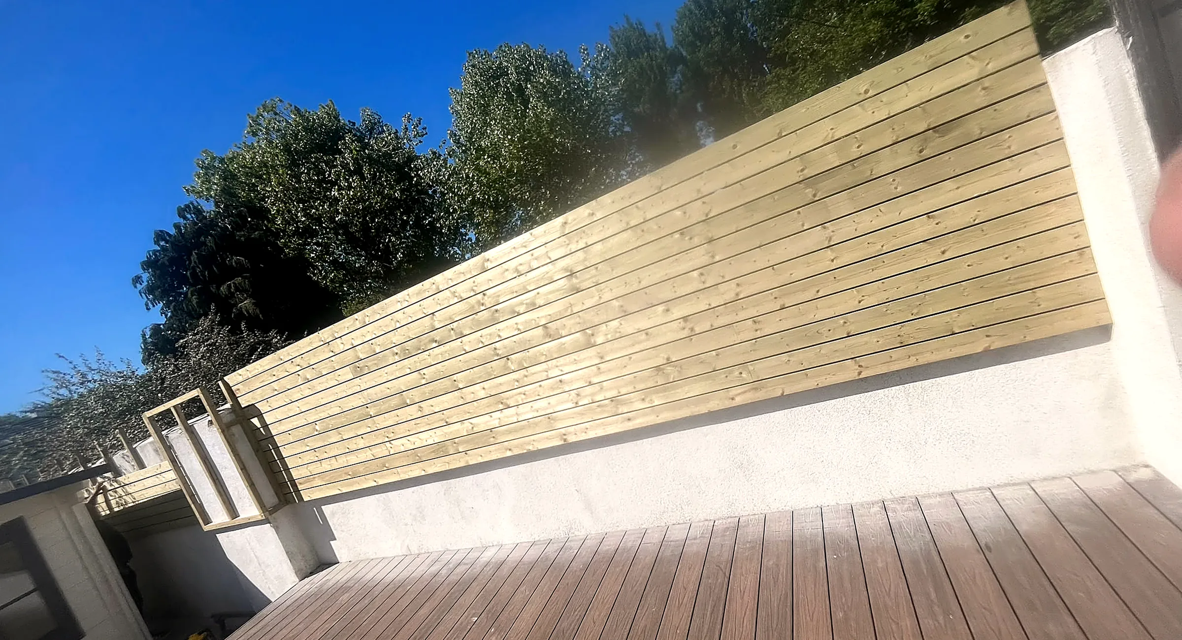 Timber fencing and slatted screening, South Dublin